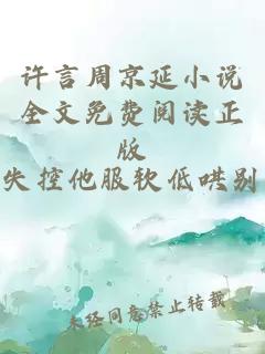 許言周京延小說全文免費閱讀正版